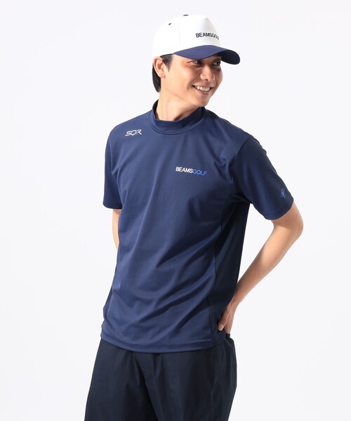 BEAMS GOLF(ビームスゴルフ)の「ORANGE LABEL / USシリーズ SQR ストレッチ モックネックシャツ(接触冷感・UVカット)(Tシャツ/カットソー・メンズ・ブラック/ネイビー/ホワイト・XL/M/L/S)」の16枚目の写真