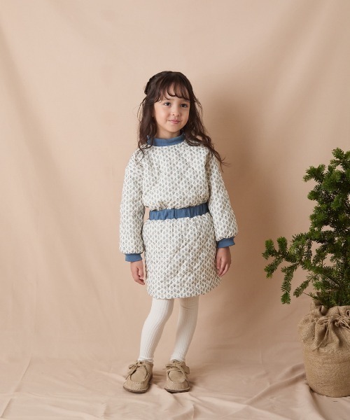 フラワープリントキルティングセットアップ（セットアップ）｜riziere