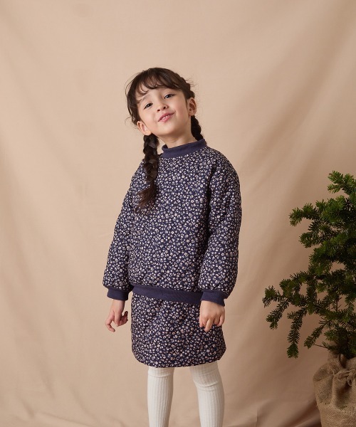 セール】フラワープリントキルティングセットアップ（セットアップ