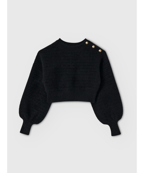 ロゴクロップドニットトップス（ニット/セーター）｜EIMY ISTOIRE