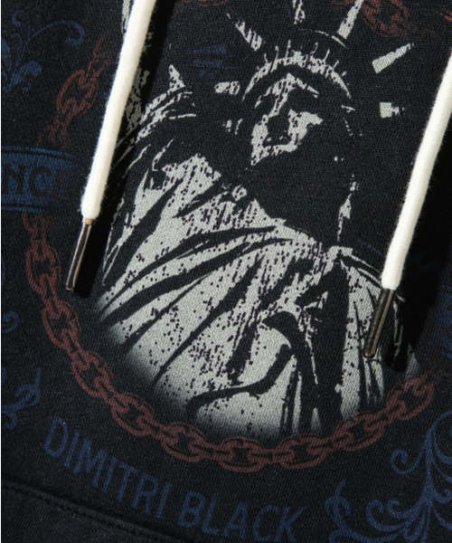 DIMITRI BLACK(ディミトリブラック)の「NYCフードTシャツ_ピグメントチャコール&クリーム(パーカー・レディース・その他・LARGE/X-LARGE/SMALL/MEDIUM)」の7枚目の写真