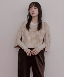 Eimee Law | フラワー刺繍ポンチョトップス(その他トップス)