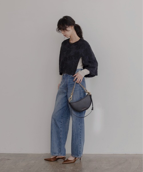 Eimee Law(エイミーロウ)の「フラワー刺繍ポンチョトップス(その他トップス・レディース・ベージュ/ブラック・FREE)」の6枚目の写真