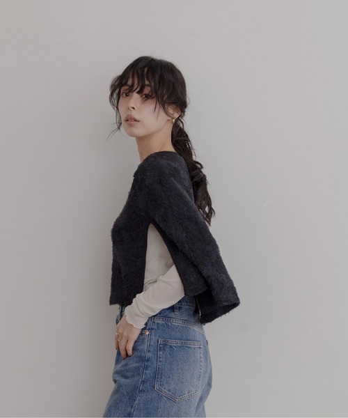 Eimee Law(エイミーロウ)の「フラワー刺繍ポンチョトップス(その他トップス・レディース・ベージュ/ブラック・FREE)」の12枚目の写真