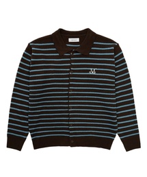 MUCENT（ムセント）の「トゥールストライプカラー ニットカーディガン (男女共用)（カーディガン/ボレロ・メンズ）」