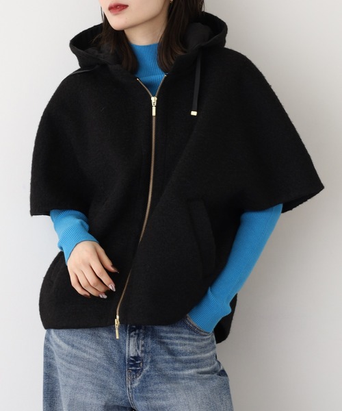 EGLANTINE（エグランティーヌ）の「EGLANTINE プードルベスト（ベスト・レディース・グレー/ブラック/ベージュ/モカ/グリーン・40）」の6枚目の写真