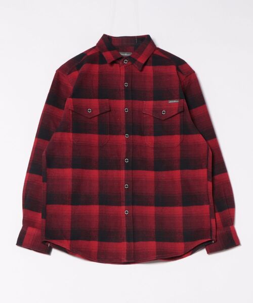 Eddie Bauer(エディーバウアー)の「アドベンチャー 4S 長袖 フランネルシャツ(シャツ/ブラウス・メンズ・ネイビー系/グレー系/レッド系・S/XXL/XL/L/M)」の3枚目の写真