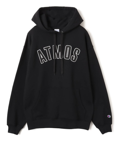チャンピオン　アトモス　ATMOS LAB　黒　パーカーXL champion x atmos Super Fleece Hooded Sweatshirt / チャンピオン