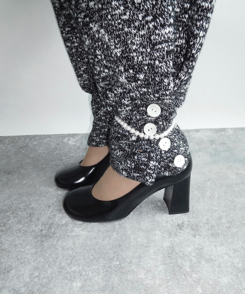 EDIT. FOR LULU(エディットフォールル)の「angielala LULU スラブニットパンツ(スラックス・レディース・ブラック/ホワイト・FREE)」の3枚目の写真