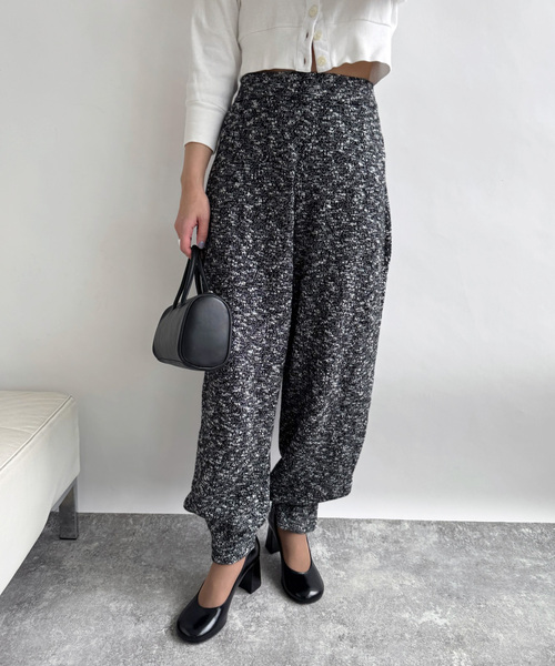 EDIT. FOR LULU(エディットフォールル)の「angielala LULU スラブニットパンツ(スラックス・レディース・ブラック/ホワイト・FREE)」の11枚目の写真