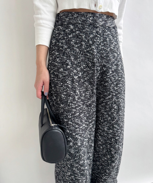 EDIT. FOR LULU(エディットフォールル)の「angielala LULU スラブニットパンツ(スラックス・レディース・ブラック/ホワイト・FREE)」の12枚目の写真