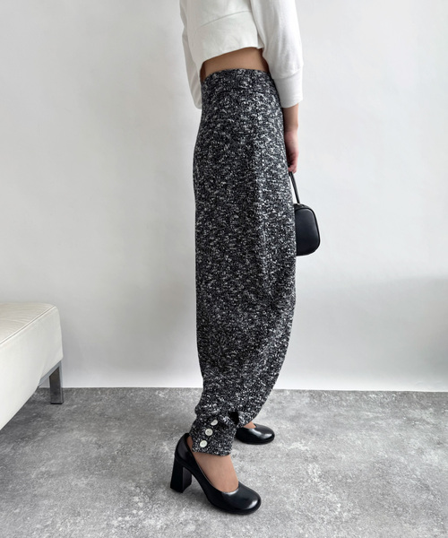 EDIT. FOR LULU(エディットフォールル)の「angielala LULU スラブニットパンツ(スラックス・レディース・ブラック/ホワイト・FREE)」の13枚目の写真