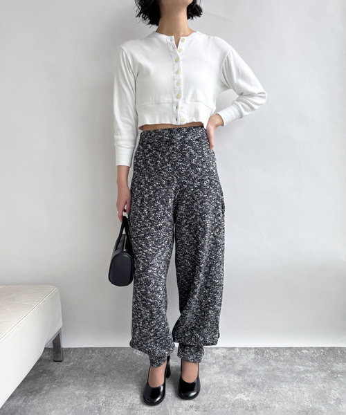 EDIT. FOR LULU(エディットフォールル)の「angielala LULU スラブニットパンツ(スラックス・レディース・ブラック/ホワイト・FREE)」の15枚目の写真