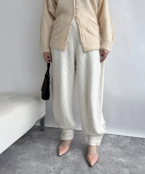 EDIT. FOR LULU(エディットフォールル)の「angielala LULU スラブニットパンツ(スラックス・レディース・ブラック/ホワイト・FREE)」の16枚目の写真