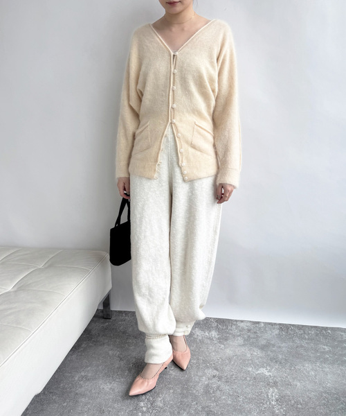 EDIT. FOR LULU(エディットフォールル)の「angielala LULU スラブニットパンツ(スラックス・レディース・ブラック/ホワイト・FREE)」の17枚目の写真