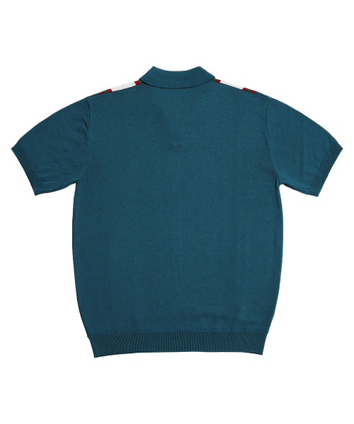 sortie(ソルティ)の「Summer Blend Open Collar Knit (Blue)(ポロシャツ・メンズ・その他・LARGE/MEDIUM/X-LARGE)」の2枚目の写真