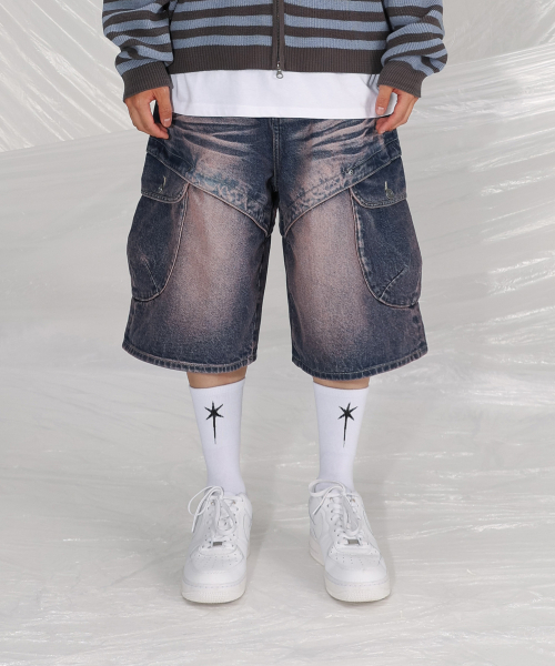 SAINTPAIN（セイントペイン）の「SP切り替えカーゴバミューダパンツピンク（その他パンツ・レディース・その他・MEDIUM/LARGE）」の3枚目の写真