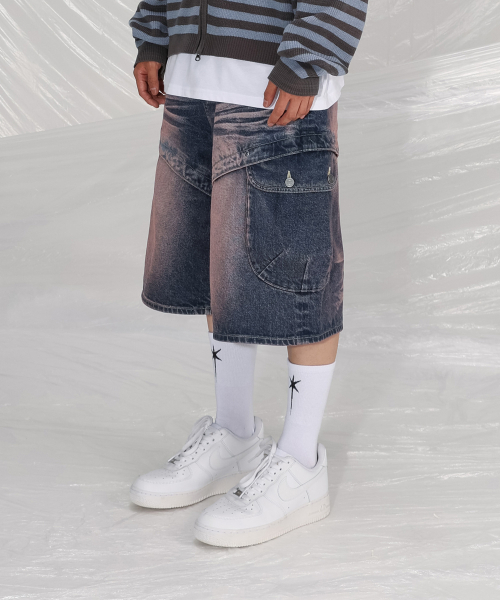SAINTPAIN（セイントペイン）の「SP切り替えカーゴバミューダパンツピンク（その他パンツ・レディース・その他・MEDIUM/LARGE）」の4枚目の写真
