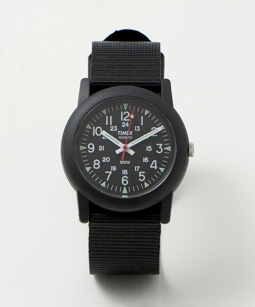TIMEX(タイメックス)の「<TIMEX>Camper 34mm 腕時計(アナログ腕時計・メンズ・ブラック/オリーブ/コバルトブルー・FREE)」の1枚目の写真
