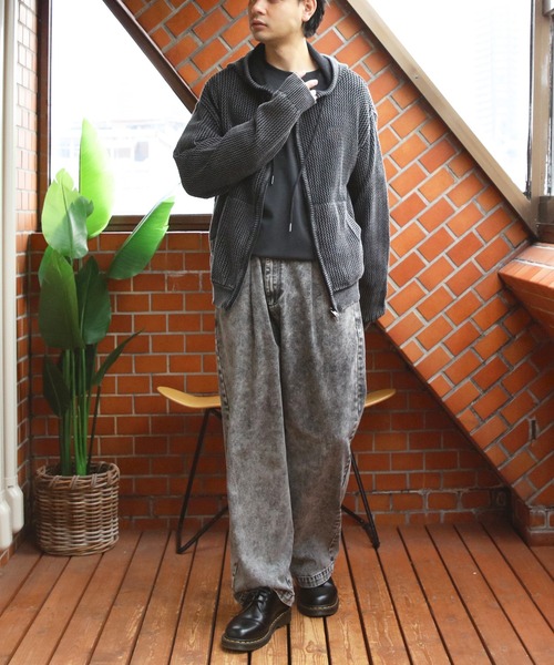 8(eight)(エイト)の「加工メッシュZIPパーカー(パーカー・メンズ・ブラック/グレー・MEDIUM/LARGE)」の5枚目の写真