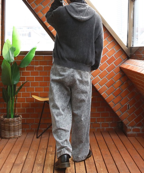 8(eight)(エイト)の「加工メッシュZIPパーカー(パーカー・メンズ・ブラック/グレー・MEDIUM/LARGE)」の8枚目の写真