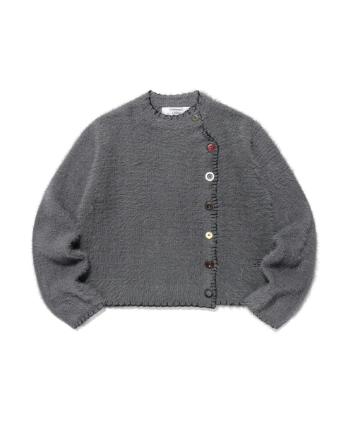 NICE GHOST CLUB(ナイスゴーストクラブ)の「FFATS BUTTON CARDIGAN_GREY(NG2FFFK683A)(カーディガン/ボレロ・レディース・グレー・SMALL/MEDIUM)」の2枚目の写真