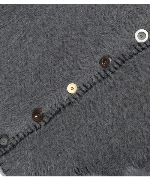 NICE GHOST CLUB(ナイスゴーストクラブ)の「FFATS BUTTON CARDIGAN_GREY(NG2FFFK683A)(カーディガン/ボレロ・レディース・グレー・SMALL/MEDIUM)」の5枚目の写真