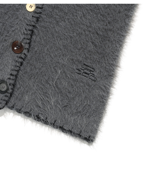 NICE GHOST CLUB(ナイスゴーストクラブ)の「FFATS BUTTON CARDIGAN_GREY(NG2FFFK683A)(カーディガン/ボレロ・レディース・グレー・SMALL/MEDIUM)」の6枚目の写真