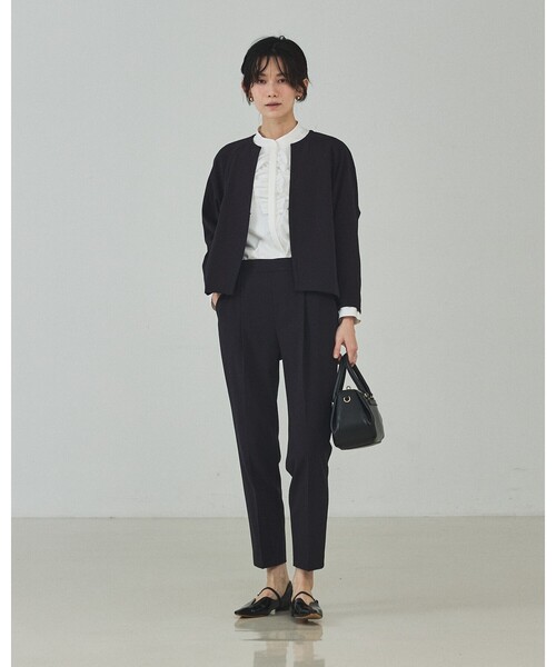 qualite（カリテ）の「【シワになりにくい！素材にこだわった一着】フロントラッフルブラウス/オケージョン/セレモニー/フォーマル/オフィスカジュアル/フリルブラウス/入卒/カセット服（シャツ/ブラウス・レディース・オフホワイト・フリー）」の17枚目の写真