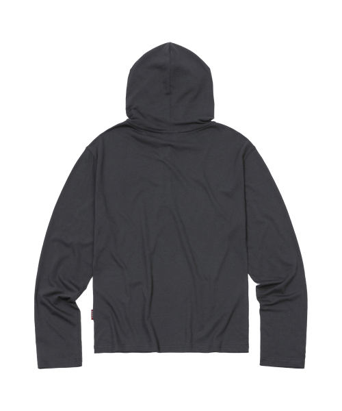 S'EST(エスイーエスティー)の「Henley Hoodie Long Sleeve Charcoal(Tシャツ/カットソー・メンズ・チャコール・SMALL/MEDIUM)」の2枚目の写真