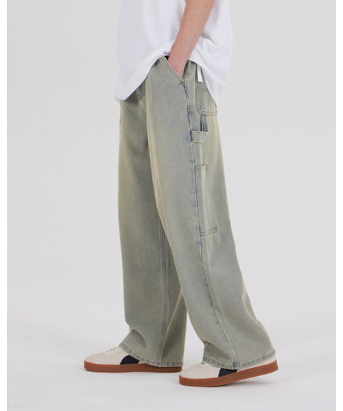 DYSFUNCT(ディスファンクト)の「KEY RING WASHING DENIM PANTS(SAND BLUE)(デニムパンツ・メンズ・その他・SMALL/MEDIUM/LARGE/X-SMALL/X-LARGE)」の1枚目の写真