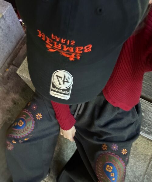 A NOTHING(アナッシング)の「ペイズリーエンブロイダリー HT スウェットパンツ(チャコール)(スウェットパンツ・レディース・その他・LARGE/MEDIUM)」の5枚目の写真