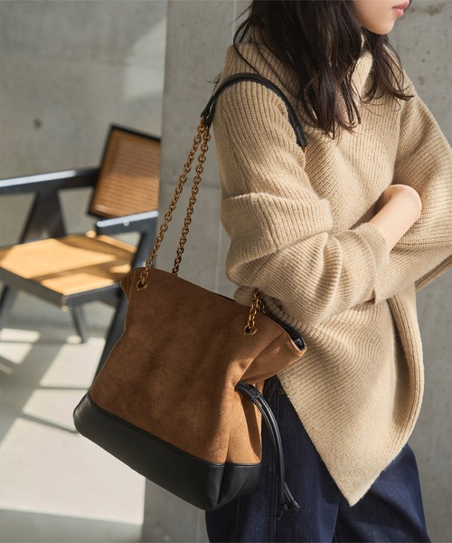 KOBE LETTUCE（コウベレタス）の「キルトデザインチェーンショルダーバッグ（ショルダーバッグ・レディース・ブラウン/ブラック/ブラウン系その他・F）」の8枚目の写真