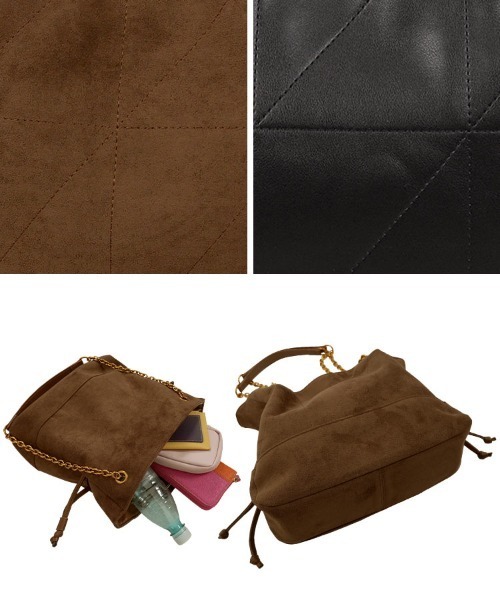 KOBE LETTUCE（コウベレタス）の「キルトデザインチェーンショルダーバッグ（ショルダーバッグ・レディース・ブラウン/ブラック/ブラウン系その他・F）」の11枚目の写真