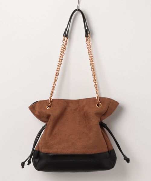 KOBE LETTUCE（コウベレタス）の「キルトデザインチェーンショルダーバッグ（ショルダーバッグ・レディース・ブラウン/ブラック/ブラウン系その他・F）」の14枚目の写真