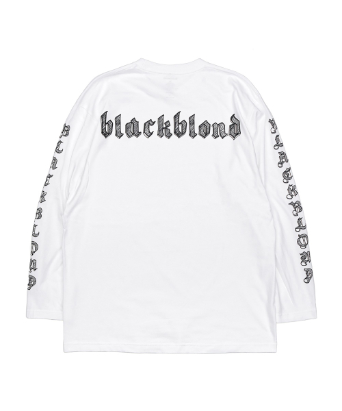 BLACK BLOND(ブラック ブロンド)の「ビビディスケッチロゴ長袖Tシャツ(ホワイト)(Tシャツ/カットソー・レディース・その他・SMALL/MEDIUM/LARGE/X-LARGE/XX-LARGE/XXX-LARGE)」の5枚目の写真