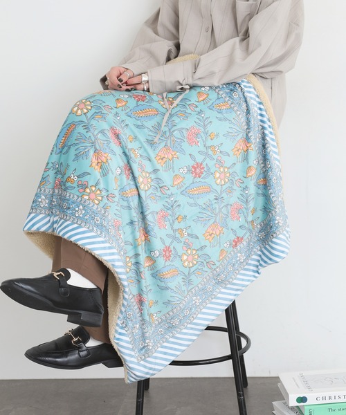 プリント やわらか ブランケット（ブランケット）｜MOTO（モト）の