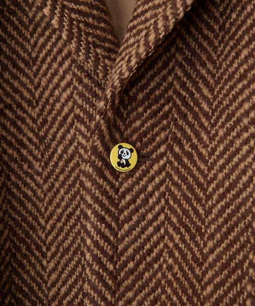 HYSTERIC GLAMOUR（ヒステリックグラマー）の「ヘリンボンウールコート（チェスターコート・レディース・ブラック/グリーン/ブラウン・FREE）」の6枚目の写真