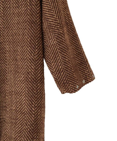 HYSTERIC GLAMOUR（ヒステリックグラマー）の「ヘリンボンウールコート（チェスターコート・レディース・ブラック/グリーン/ブラウン・FREE）」の7枚目の写真