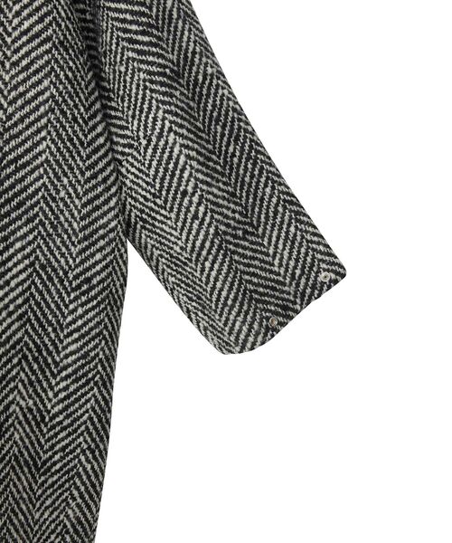 HYSTERIC GLAMOUR（ヒステリックグラマー）の「ヘリンボンウールコート（チェスターコート・レディース・ブラック/グリーン/ブラウン・FREE）」の11枚目の写真