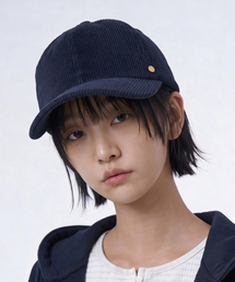 UNDERCONTROL STUDIO（アンダーコントロールスタジオ）の「コーデュロイカジュアル秋冬男女共用野球帽6PANEL BALL CAP / CORDUROY / DEEP SEA（キャップ）」