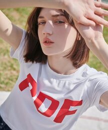 PANDORAFIT（パンドラフィット）の「Big Logo Crop T-shirt Red（Tシャツ/カットソー）」