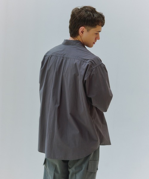 NewAnce(ニュアンス)の「【NewAnce】Typewriter Half Sleeve Shirts(シャツ/ブラウス・メンズ・ブラウン/チャコールグレー/ホワイト/サックスブルー・M/L)」の12枚目の写真