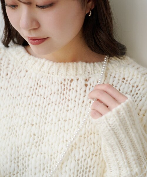 Kastane（カスタネ）の「【WEB・一部店舗限定】パールスマホショルダー（スマホグッズ・レディース・シルバー/アイボリー・FREE）」の5枚目の写真