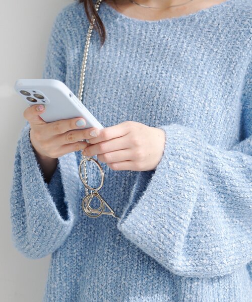 Kastane（カスタネ）の「【WEB・一部店舗限定】パールスマホショルダー（スマホグッズ・レディース・シルバー/アイボリー・FREE）」の10枚目の写真