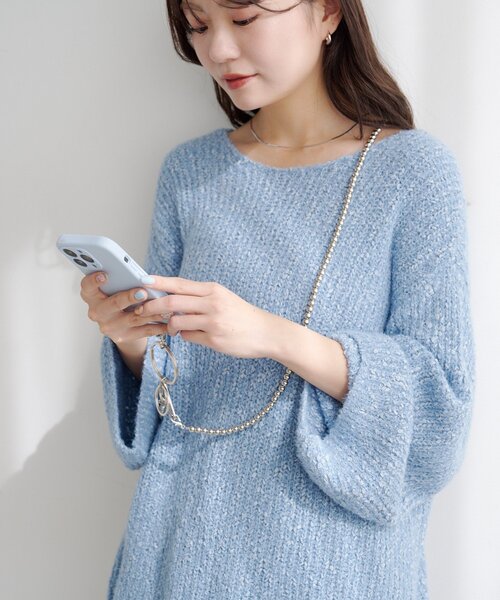 Kastane（カスタネ）の「【WEB・一部店舗限定】パールスマホショルダー（スマホグッズ・レディース・シルバー/アイボリー・FREE）」の11枚目の写真