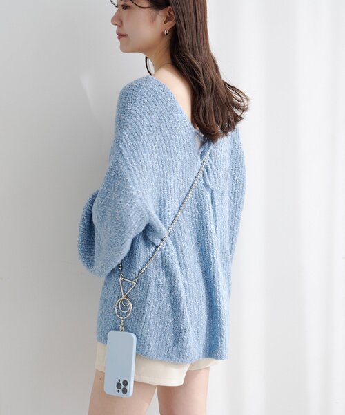 Kastane（カスタネ）の「【WEB・一部店舗限定】パールスマホショルダー（スマホグッズ・レディース・シルバー/アイボリー・FREE）」の13枚目の写真