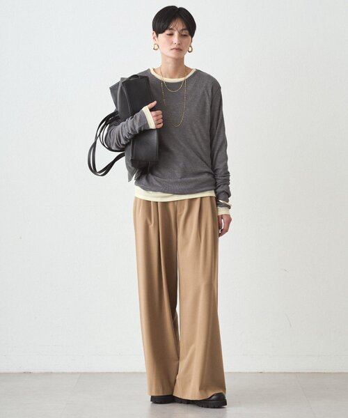 LOUNGEDRESS(ラウンジドレス)の「シアーロンT(Tシャツ/カットソー・レディース・ピンク/チャコールグレー/オフホワイト/イエロー・FREE)」の14枚目の写真