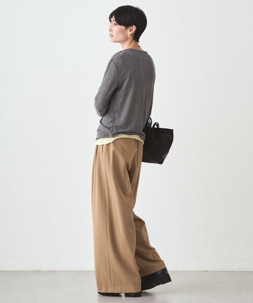 LOUNGEDRESS(ラウンジドレス)の「シアーロンT(Tシャツ/カットソー・レディース・ピンク/チャコールグレー/オフホワイト/イエロー・FREE)」の17枚目の写真