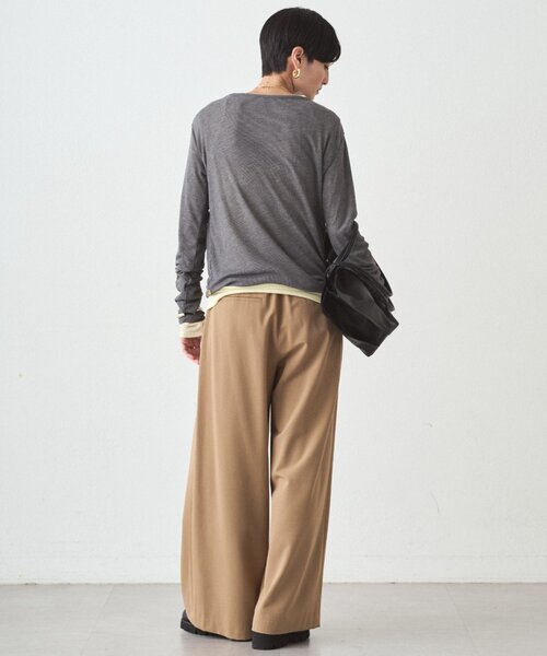 LOUNGEDRESS(ラウンジドレス)の「シアーロンT(Tシャツ/カットソー・レディース・ピンク/チャコールグレー/オフホワイト/イエロー・FREE)」の18枚目の写真